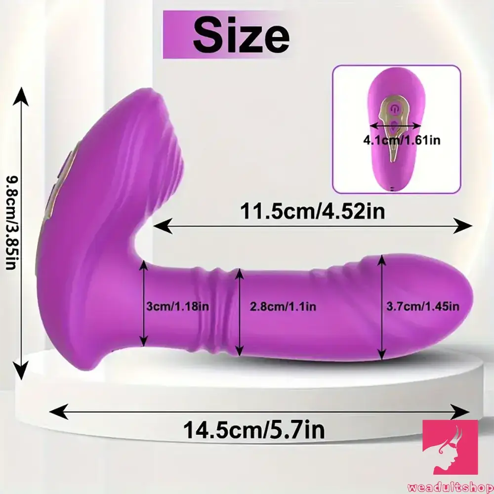 5.7in Vibrating Thrusting Flapping Wearable Dildo G Spot Sex Toy