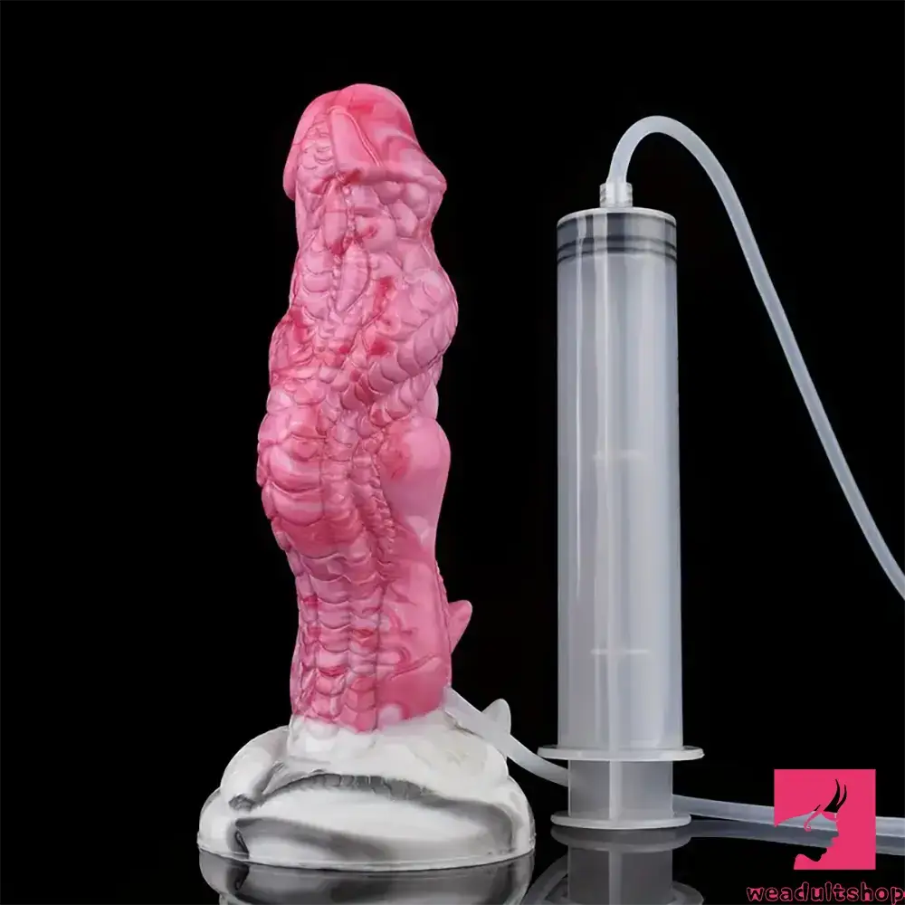 8.03in Realistic Animal Alien Dragon Ejaculating Silicone Male Dildo