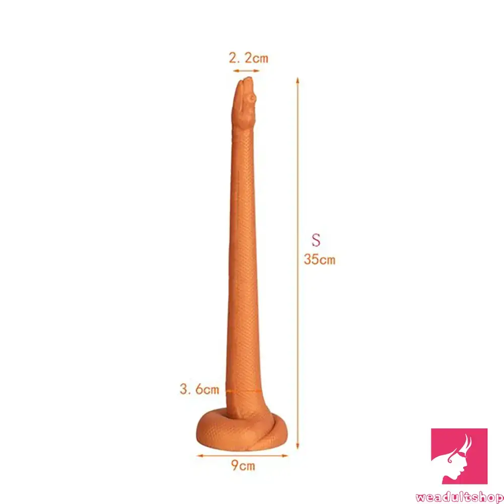 13.78in 17.72in 21.65in Super Long Large Silicone Soft Snake Dildo