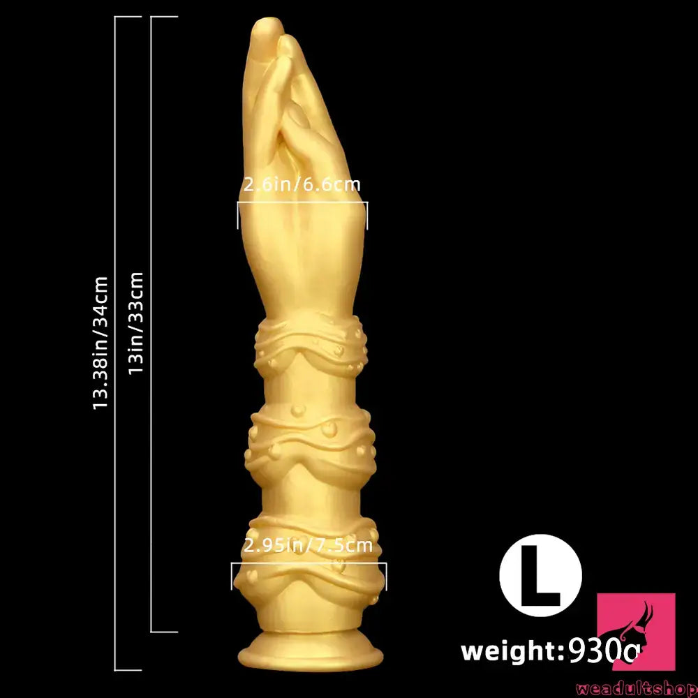 7.28in 9.84in 13.38in Premium Silicone Soft Fist Hands Big Dildo