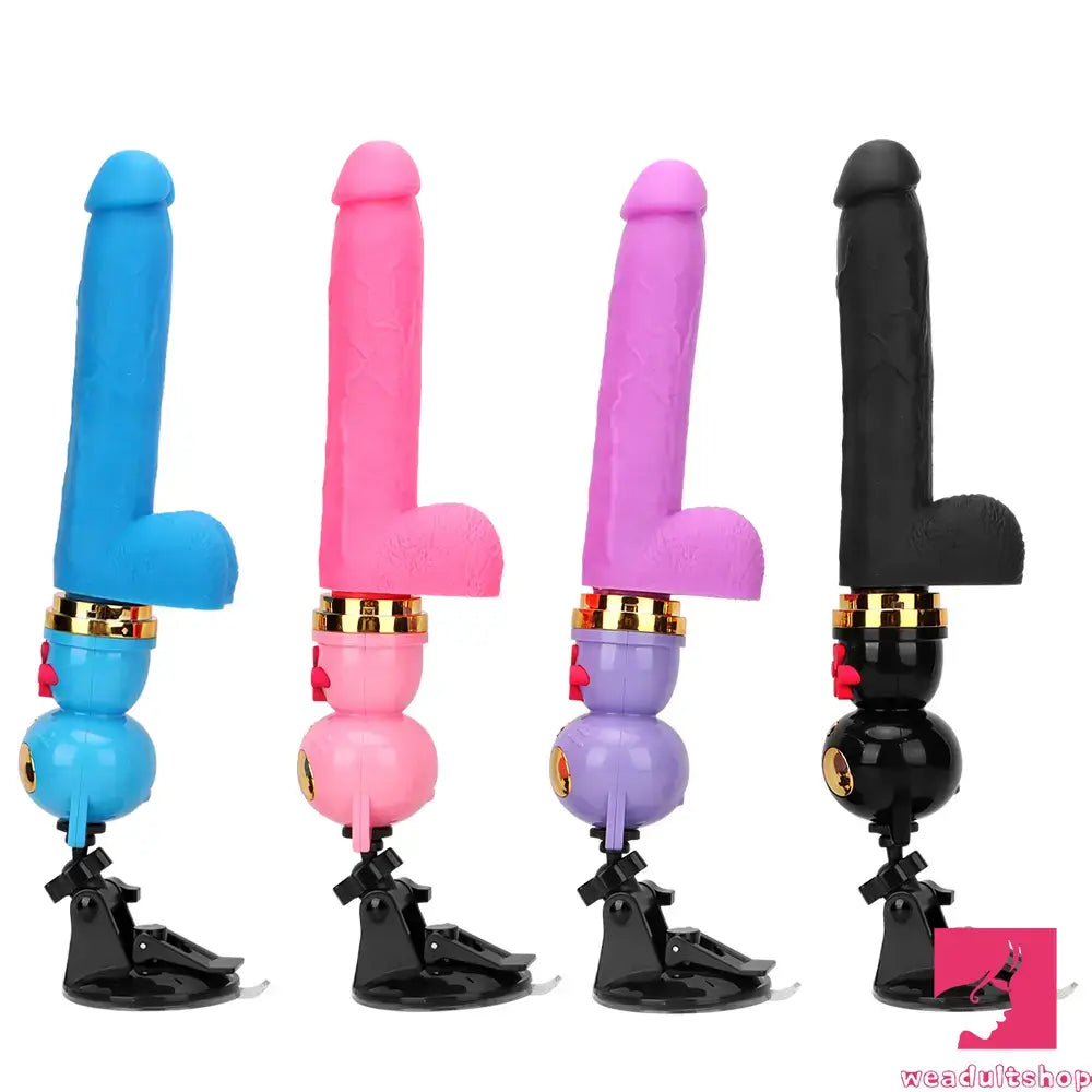 7.87in Cat Heating Thrusting Vibrating Remote Dildo Gun Fucking Sex Machine