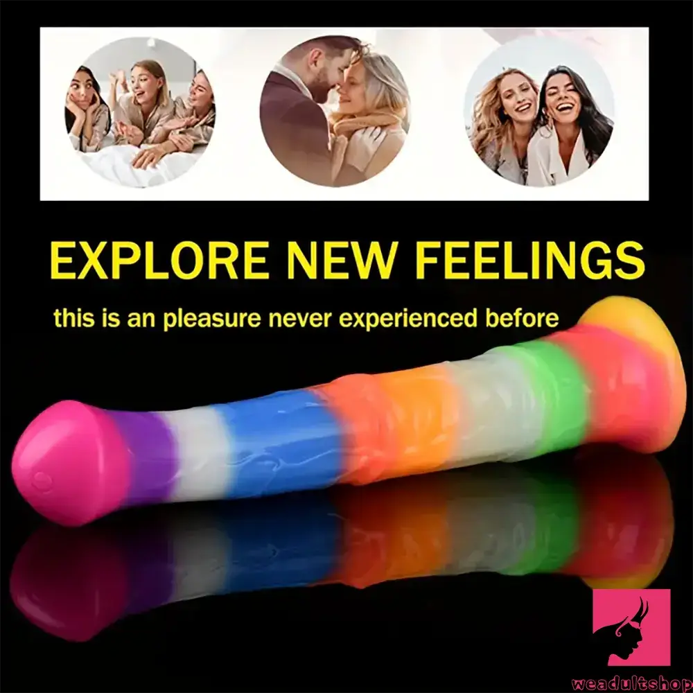 11.61in Big Silicone Cock Horse Luminous Animal Dildo BDSM Love Toy