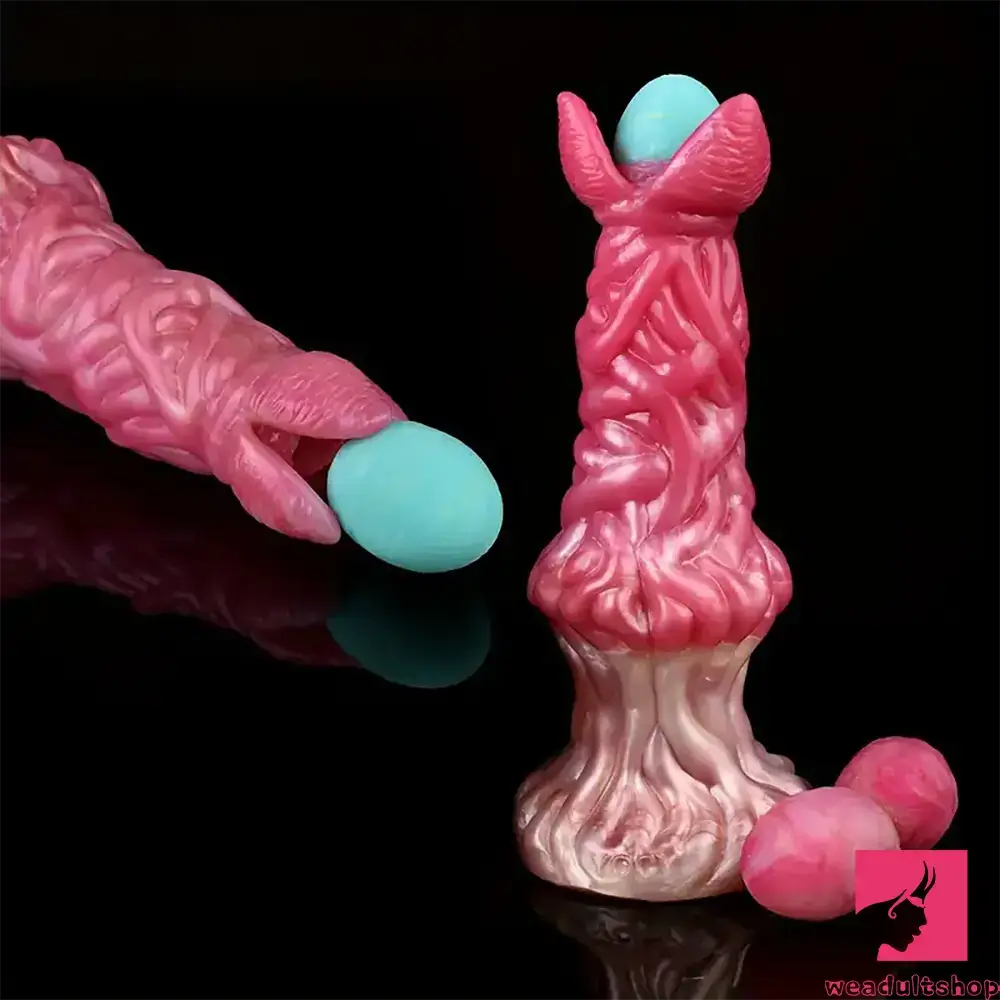 7.99in Silicone Soft Big Knot Alien Ovipositor Dildo For Female Lay Eggs