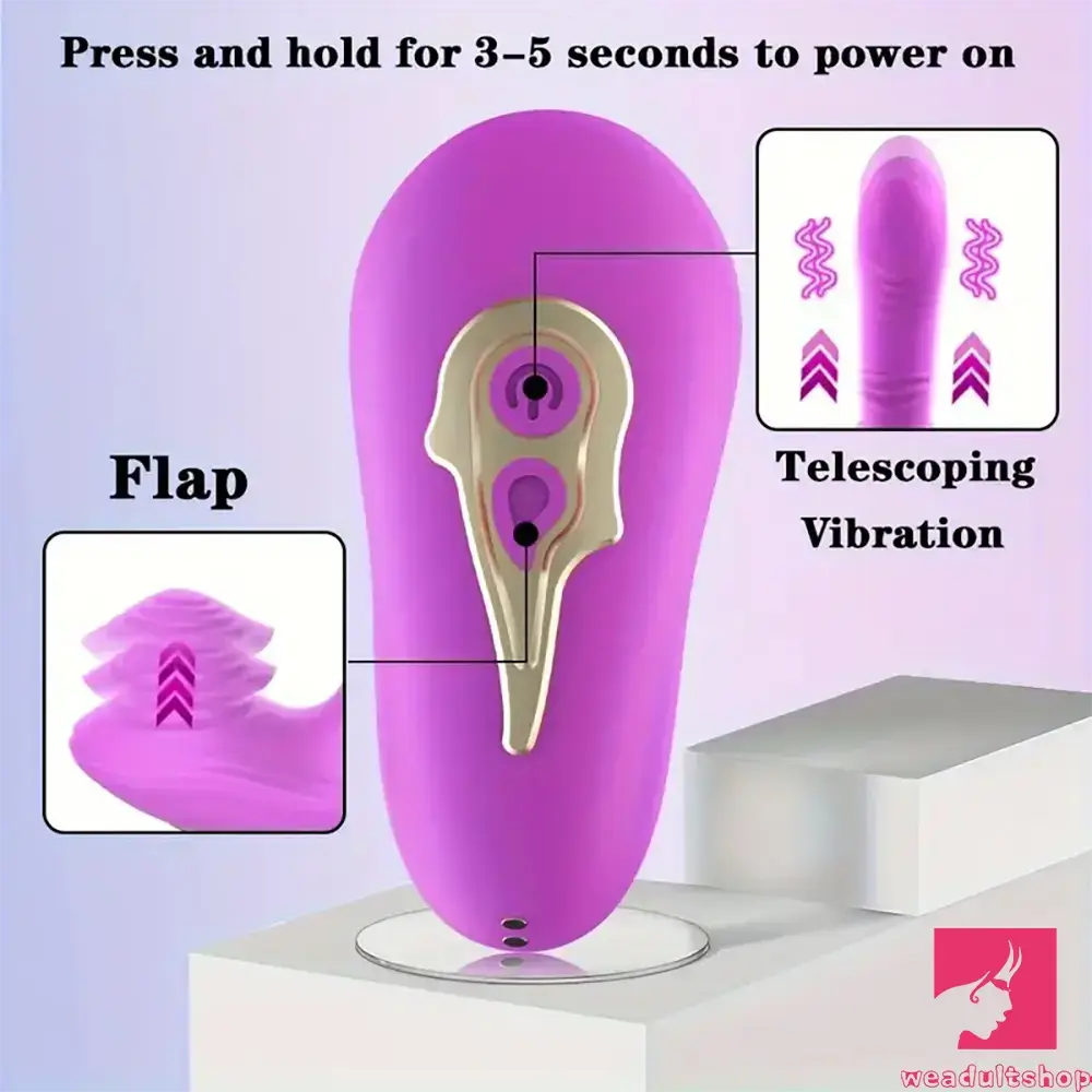 5.7in Vibrating Thrusting Flapping Wearable Dildo G Spot Sex Toy