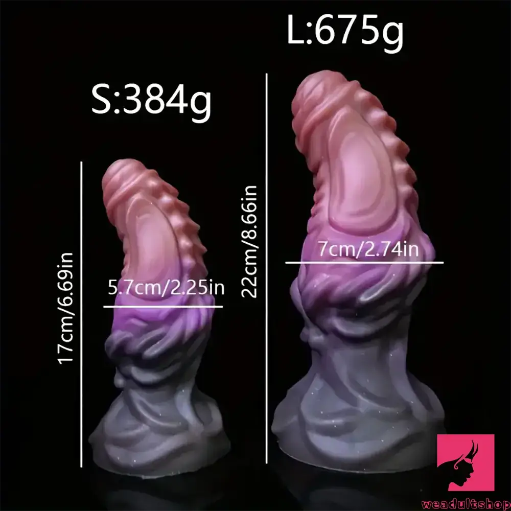 6.69in 8.66in Silicone Flexible Fantasy Dildo For BDSM Sex Adult