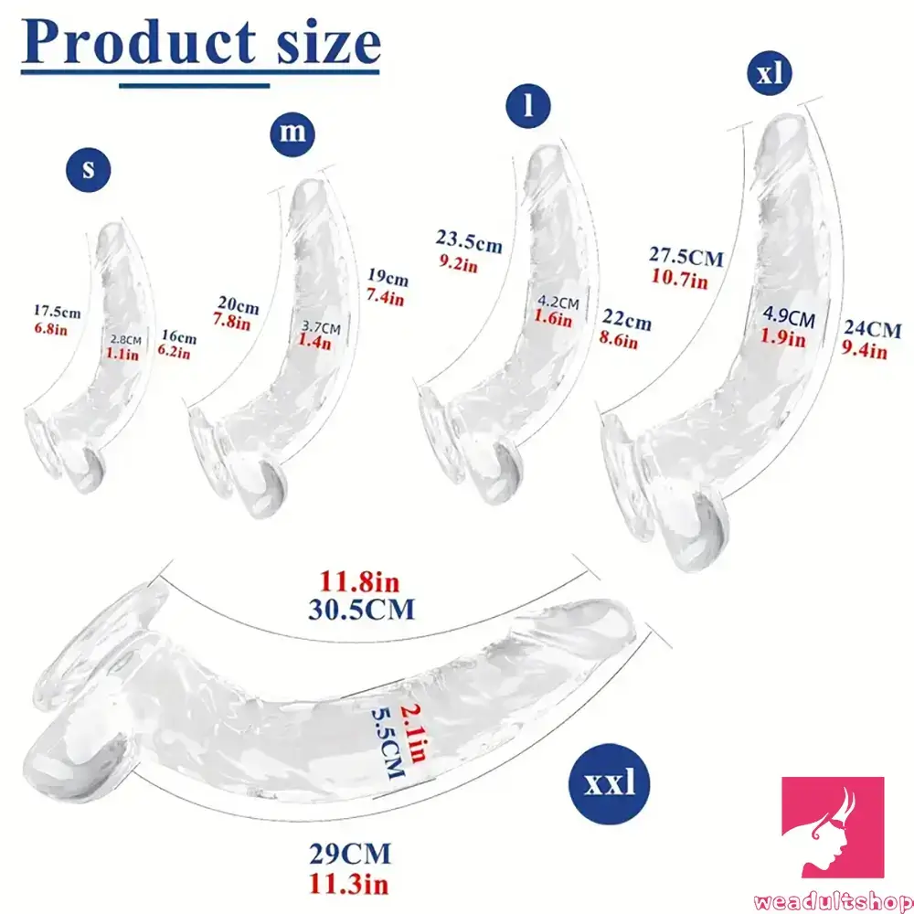 Multiple Lengths Clear Dildo For Women Men Gay Lesbian Anal Sex