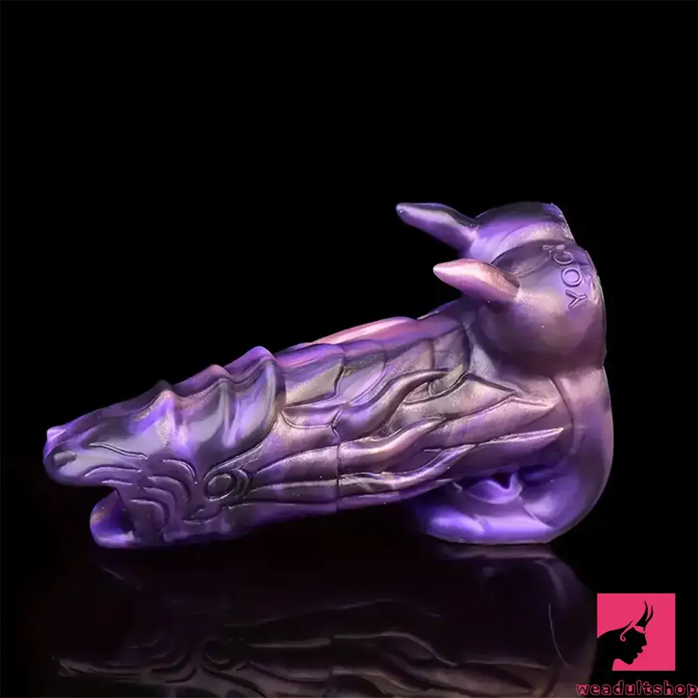 5.91in Real Silicone Dragon Fantasy Hollow Dildo Sleeve For Enlargement