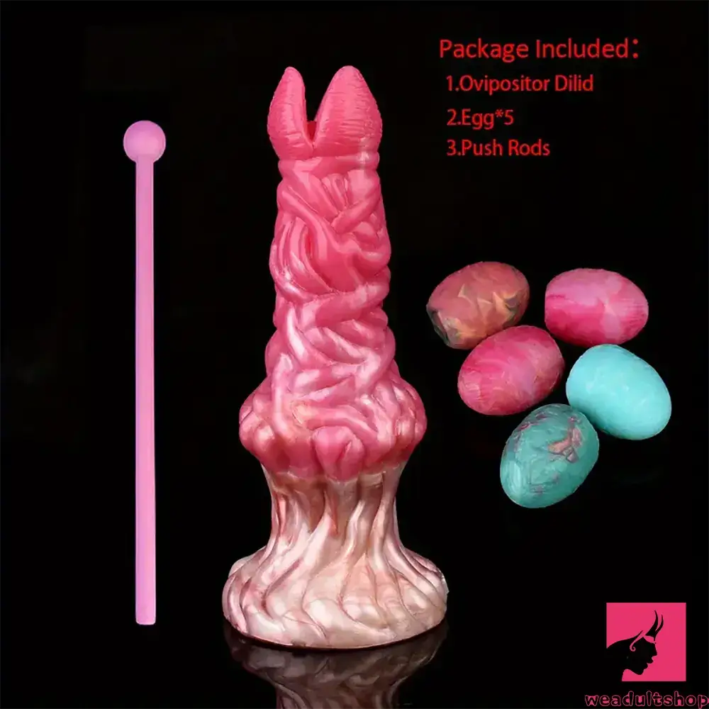 7.99in Silicone Soft Big Knot Alien Ovipositor Dildo For Female Lay Eggs