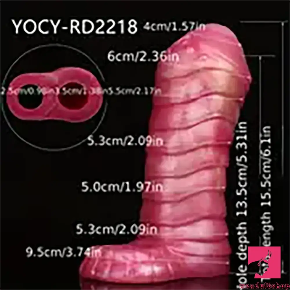6.1in Silicone Soft Dildo Sleeve Penis Extender Reusable Cock Sleeve