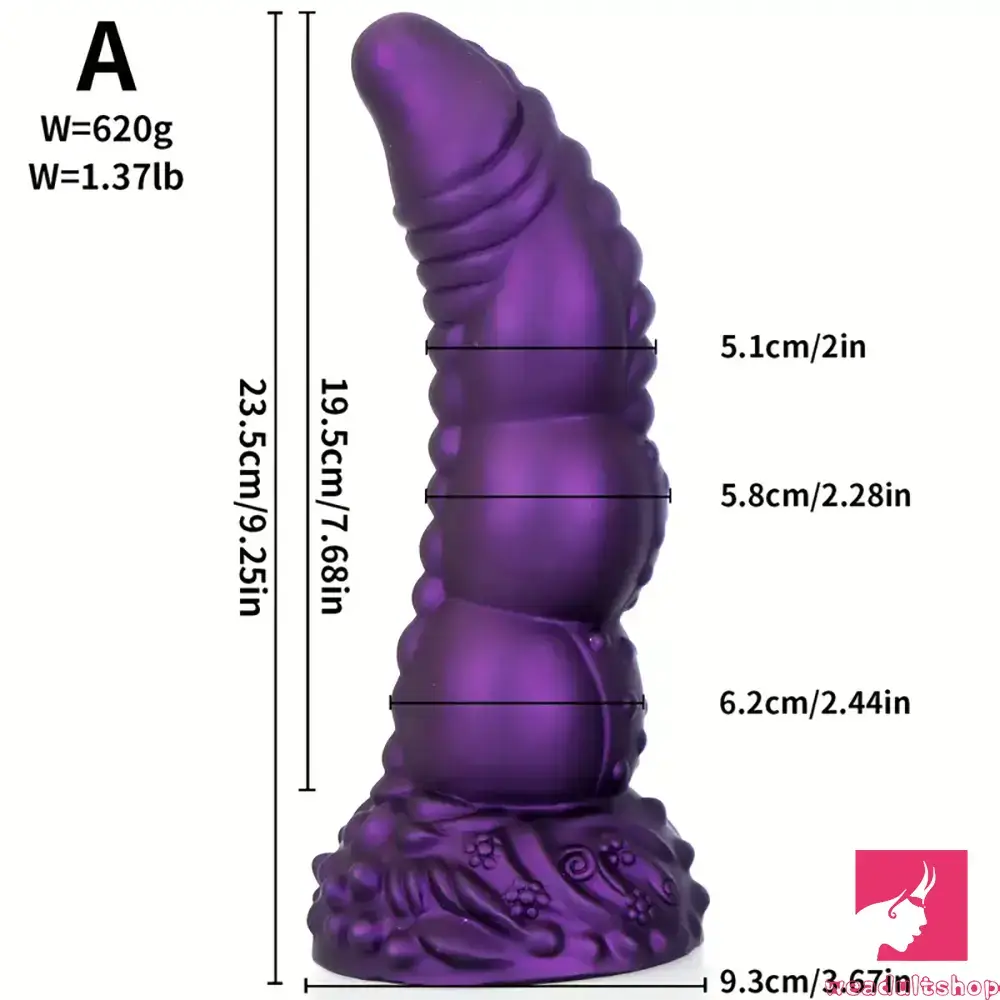 7.87in 8.1in 9.25in Animal Dragon Monster Silicone Dildo For Anus G-Spot