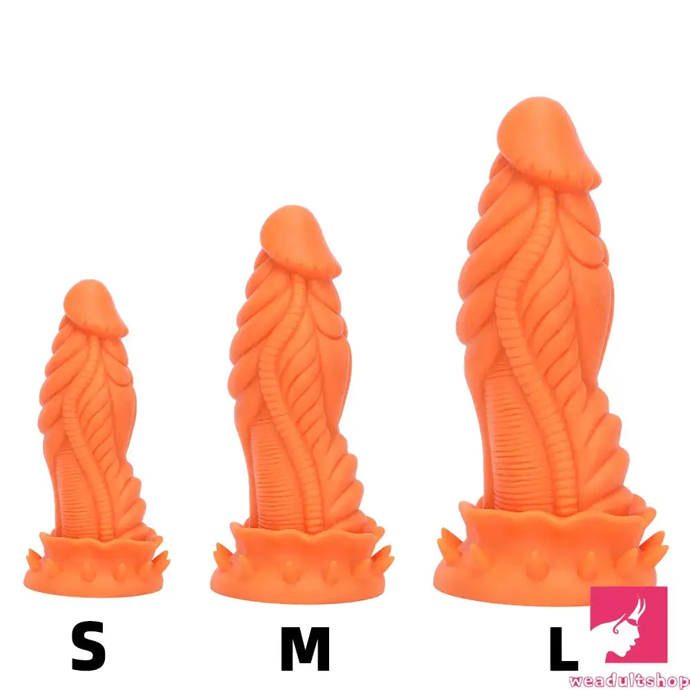 7.87in 10.43in 12.6in Fantasy Silicone Flexible Big No Eggs Dragon Dildo