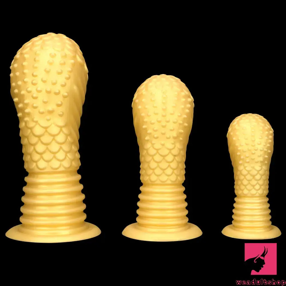 6.1in 8.46in 10.43in Soft Real Silicone Thick Fantasy Butt Plug Dildo