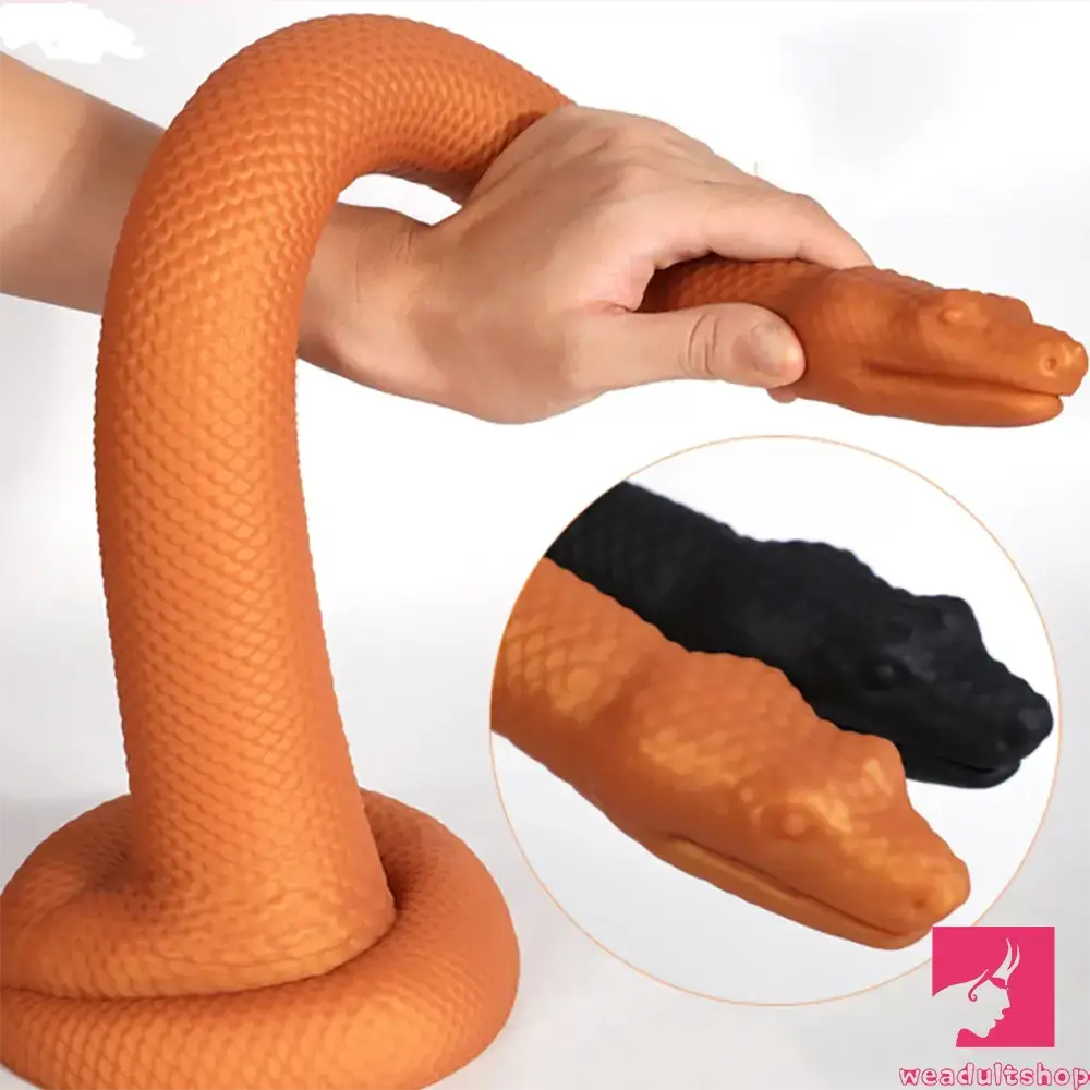 13.78in 17.72in 21.65in Super Long Large Silicone Soft Snake Dildo