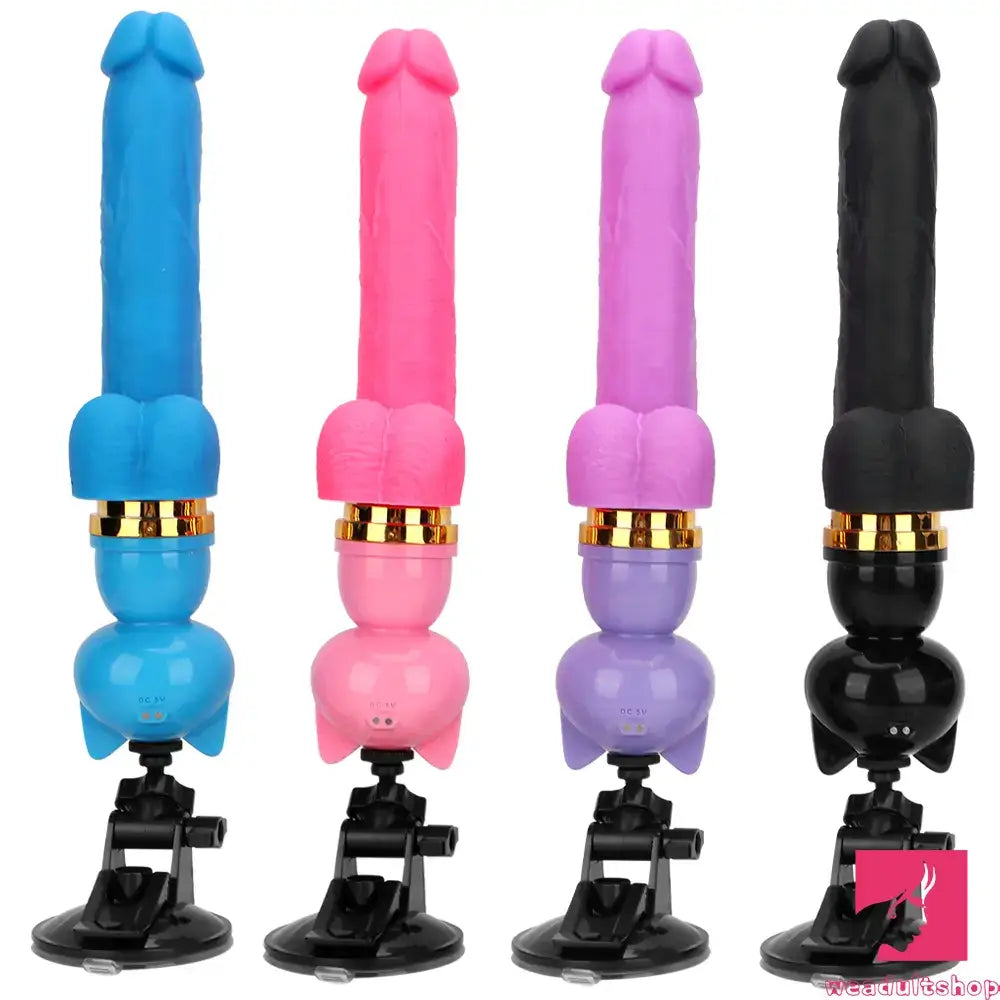 7.87in Cat Heating Thrusting Vibrating Remote Dildo Gun Fucking Sex Machine