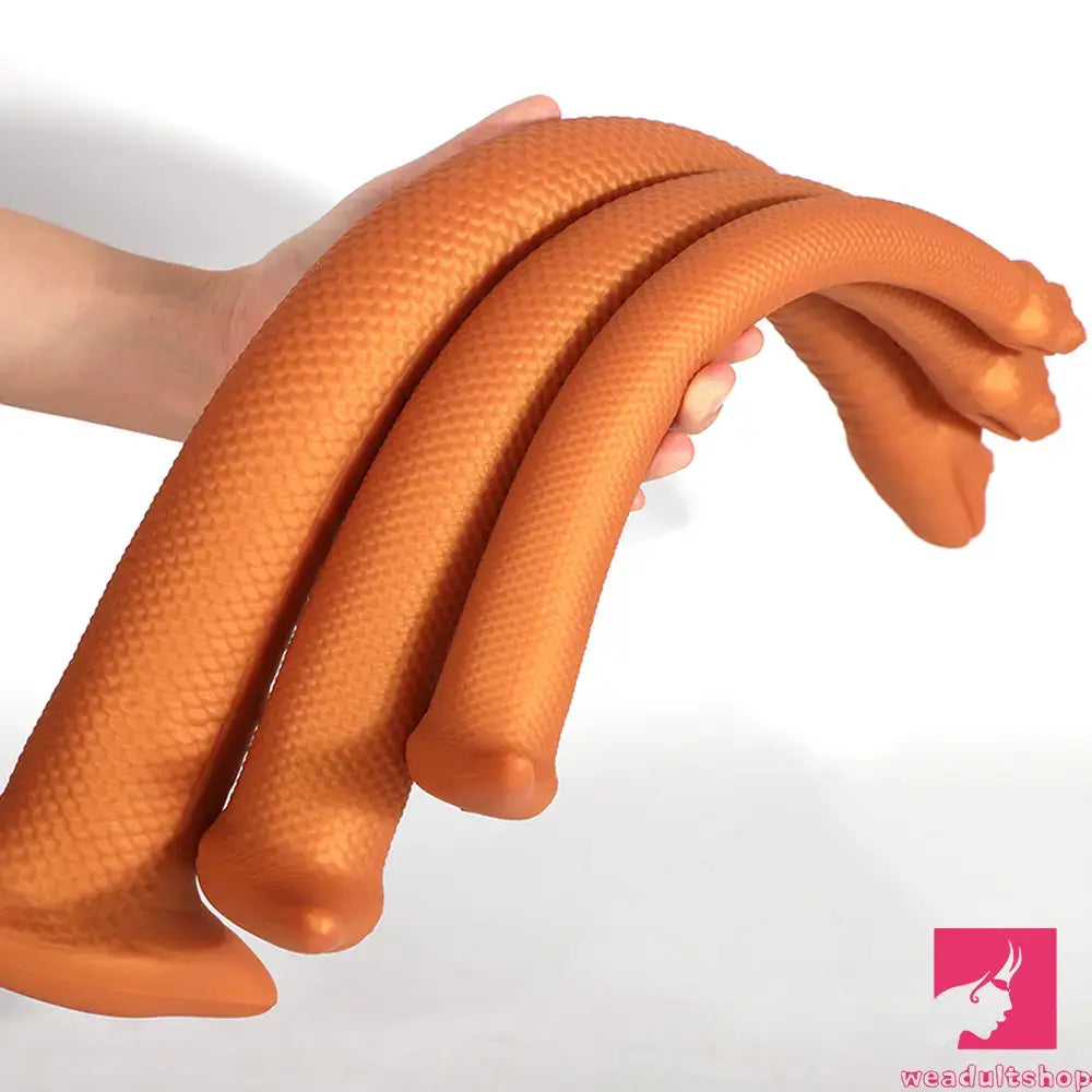 13.78in 17.72in 21.65in Super Long Large Silicone Soft Snake Dildo