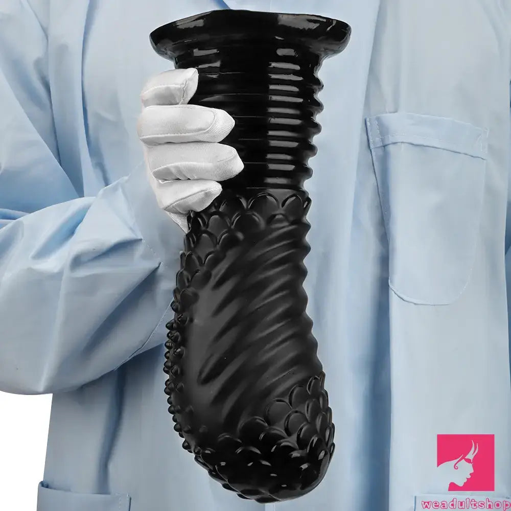 6.1in 8.46in 10.43in Fantasy Black Large Dildo Butt Plug For Fisting Orgasm
