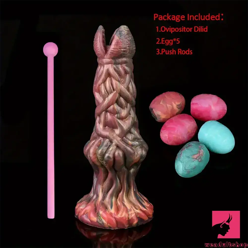 7.99in Silicone Soft Big Knot Alien Ovipositor Dildo For Female Lay Eggs