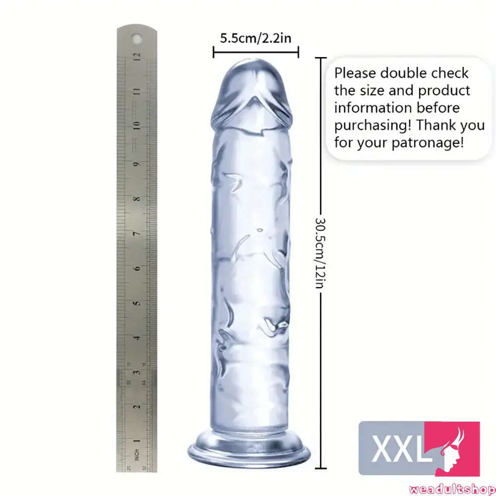 6.06in - 12in TPE Unisex Real Dildo Sex Toy Masturbator Vaginal Dilator