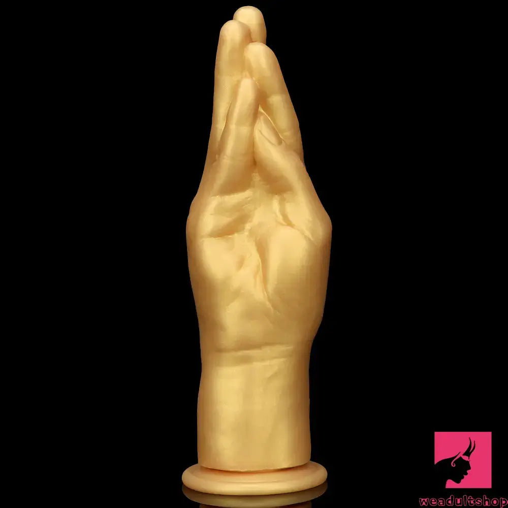 6.3in 8.66in 11.02in Gold Hands Silicone Soft Big Dildo For Fisting Toy