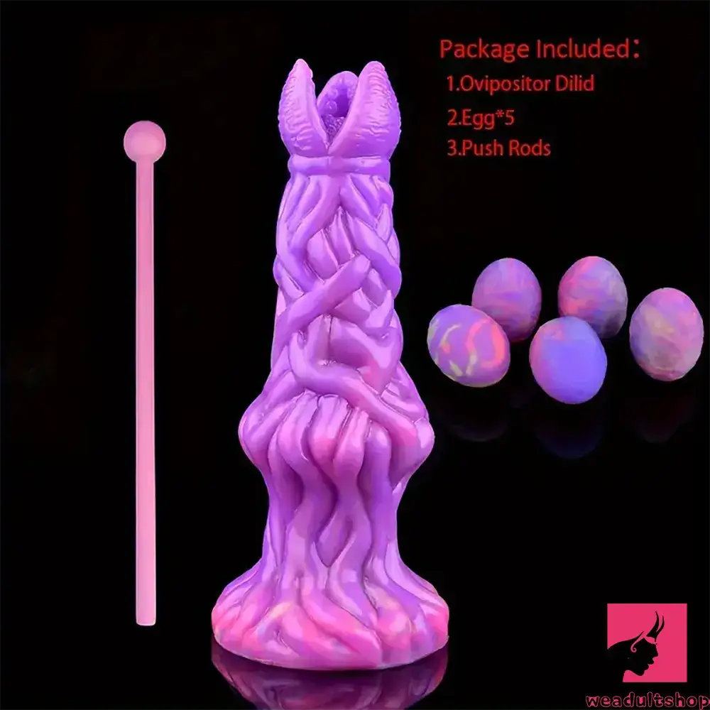 7.99in Silicone Soft Big Knot Alien Ovipositor Dildo For Female Lay Eggs
