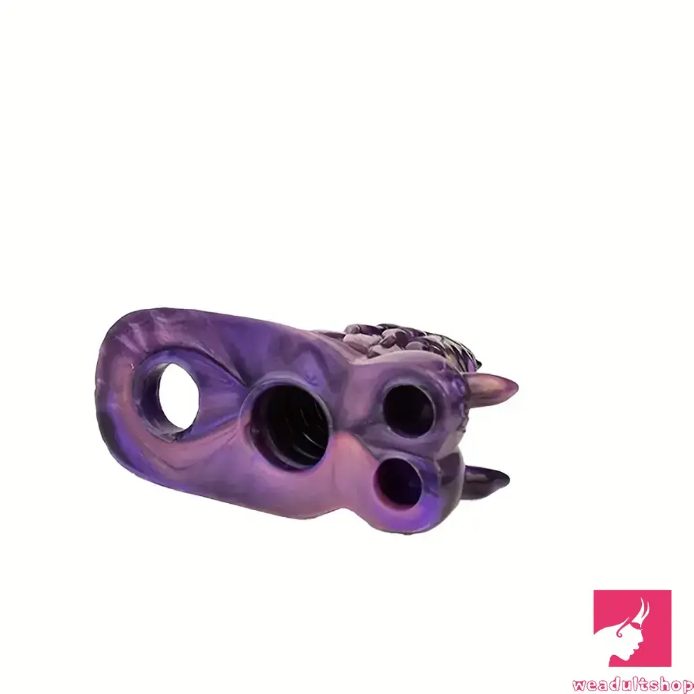 5.91in Real Silicone Dragon Fantasy Hollow Dildo Sleeve For Enlargement