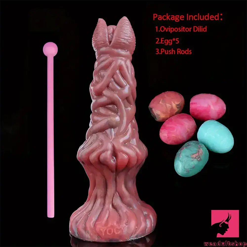 7.99in Silicone Soft Big Knot Alien Ovipositor Dildo For Female Lay Eggs