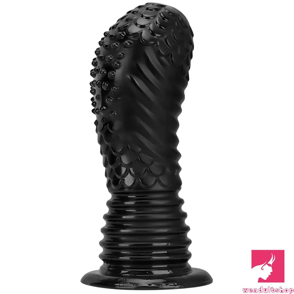 6.1in 8.46in 10.43in Fantasy Black Large Dildo Butt Plug For Fisting Orgasm