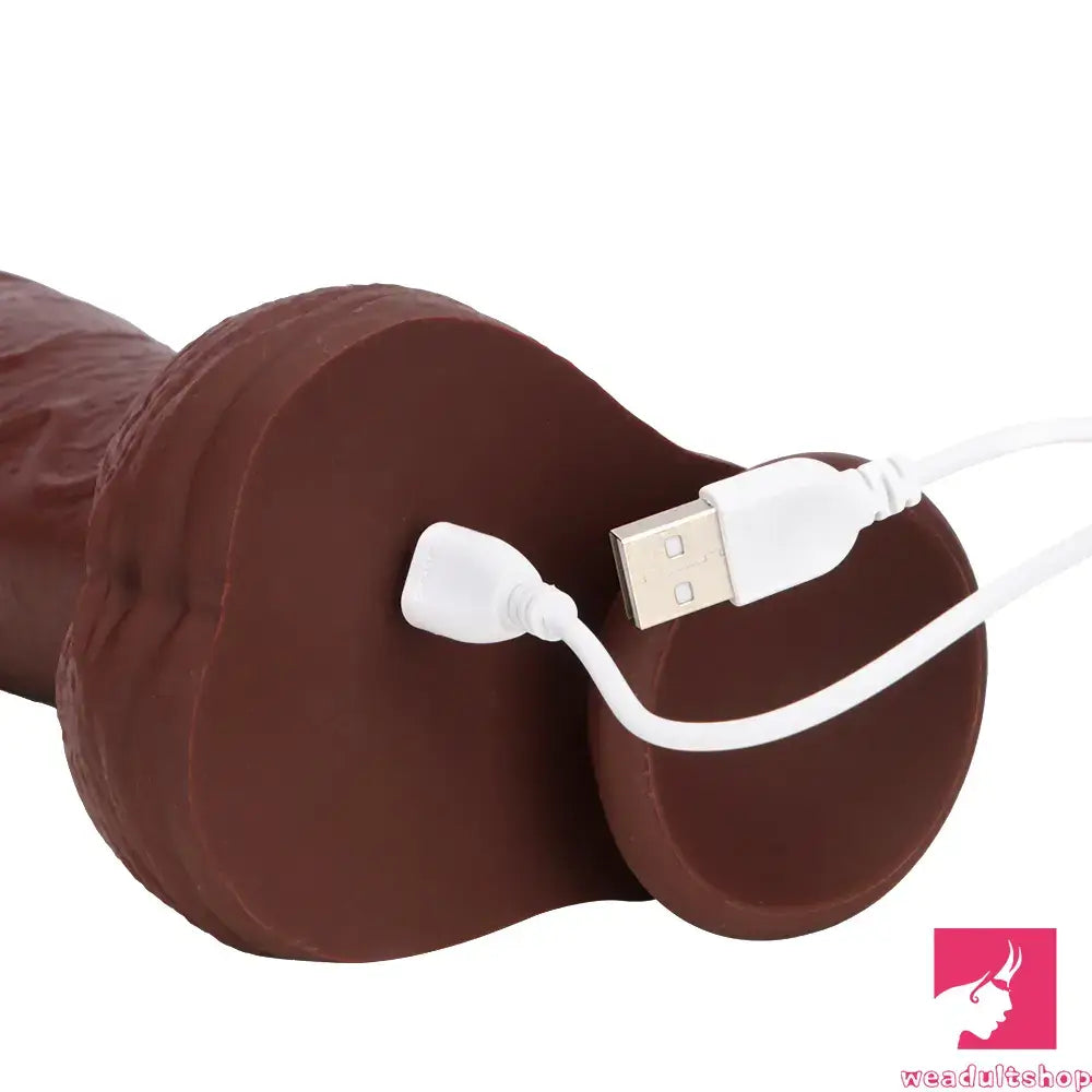 8.85in Intelligent Heating Thrusting Vibrating Automatic Remote Anal Dildo