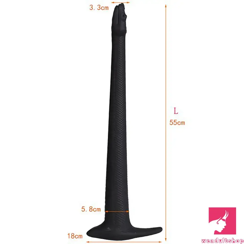 13.78in 17.72in 21.65in Super Long Large Silicone Soft Snake Dildo