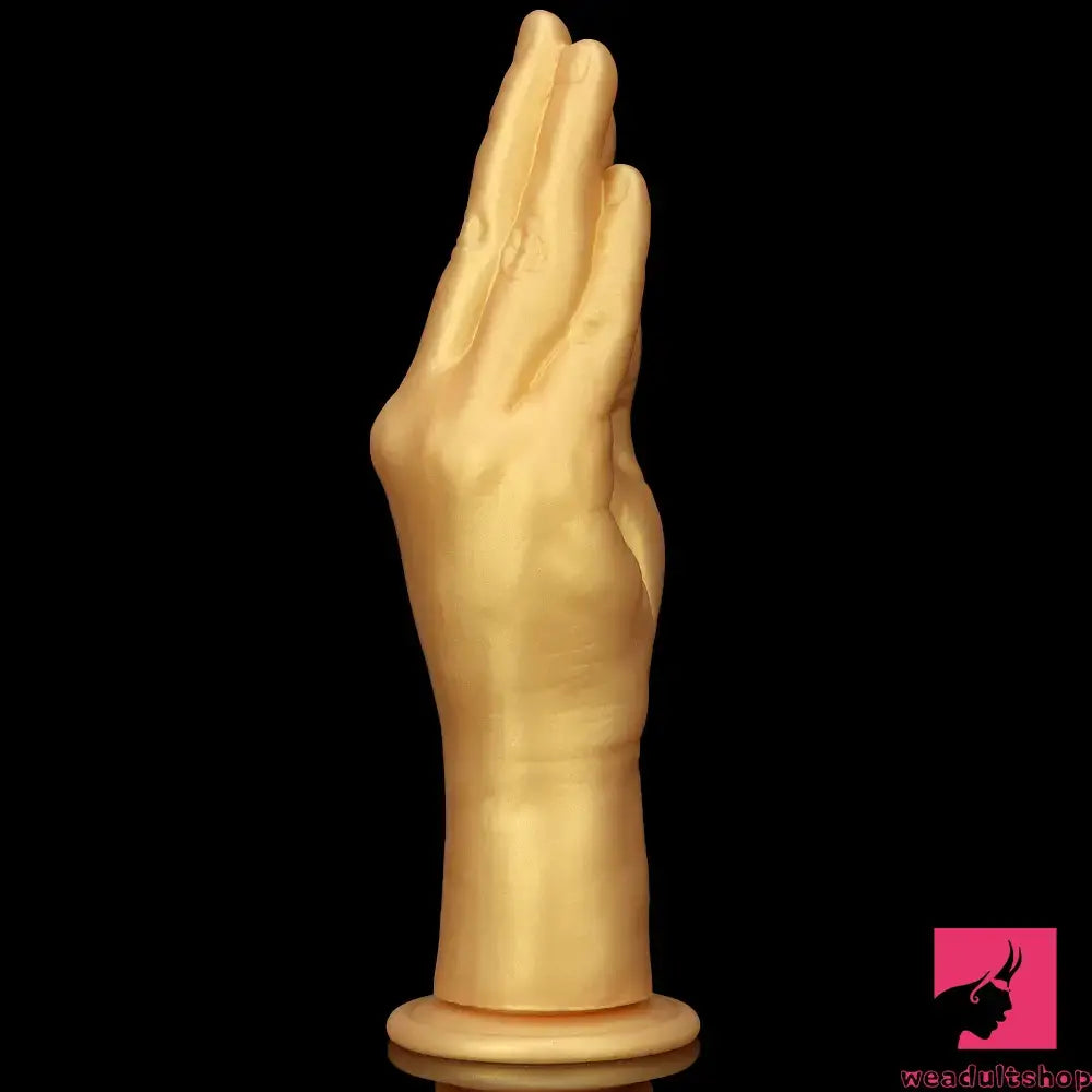 6.3in 8.66in 11.02in Gold Hands Silicone Soft Big Dildo For Fisting Toy