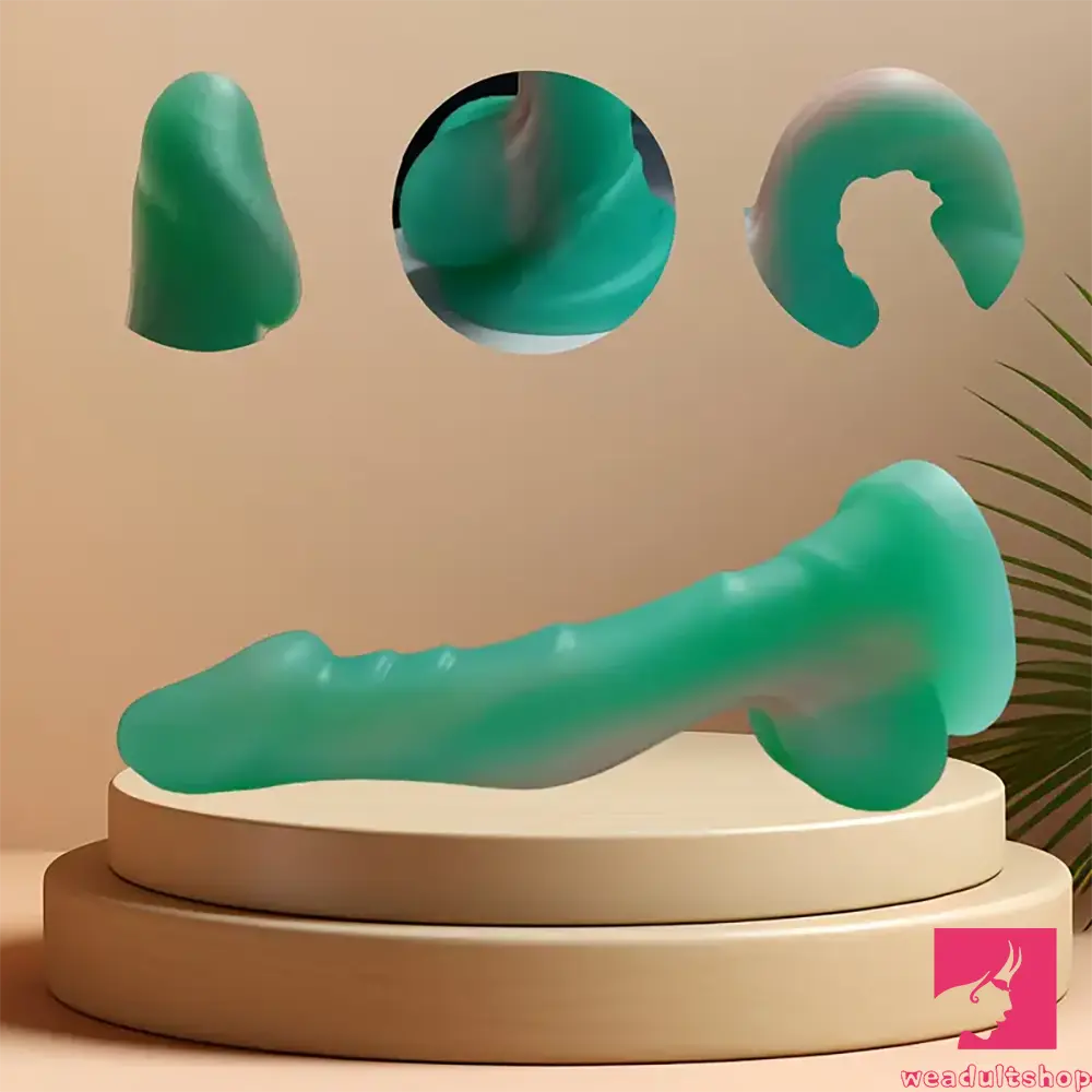 7.87in Soft Flexible Liquid Silicone Monster Female Dildo For Anus