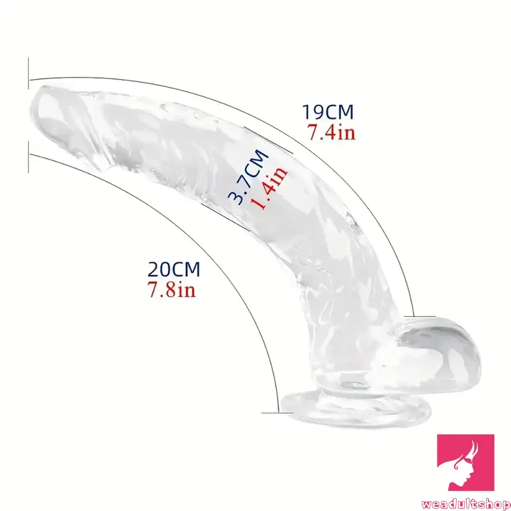 Multiple Lengths Clear Dildo For Women Men Gay Lesbian Anal Sex