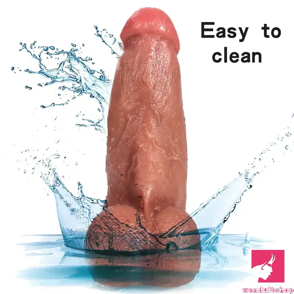 9.06in Superb Skin Thick Real Silicone Big Dildo For Women Men