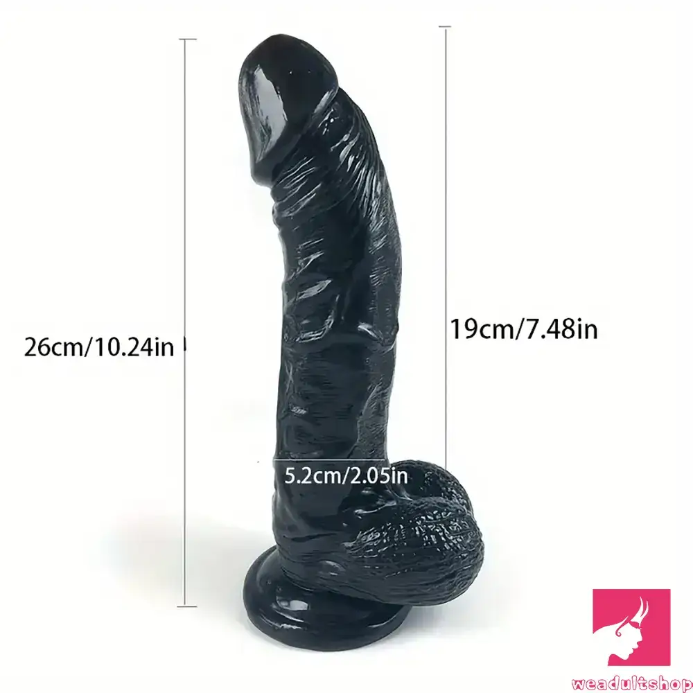 10.24in Big Curved Dildo Adult Toy For Sex Play With Suction Cup Base