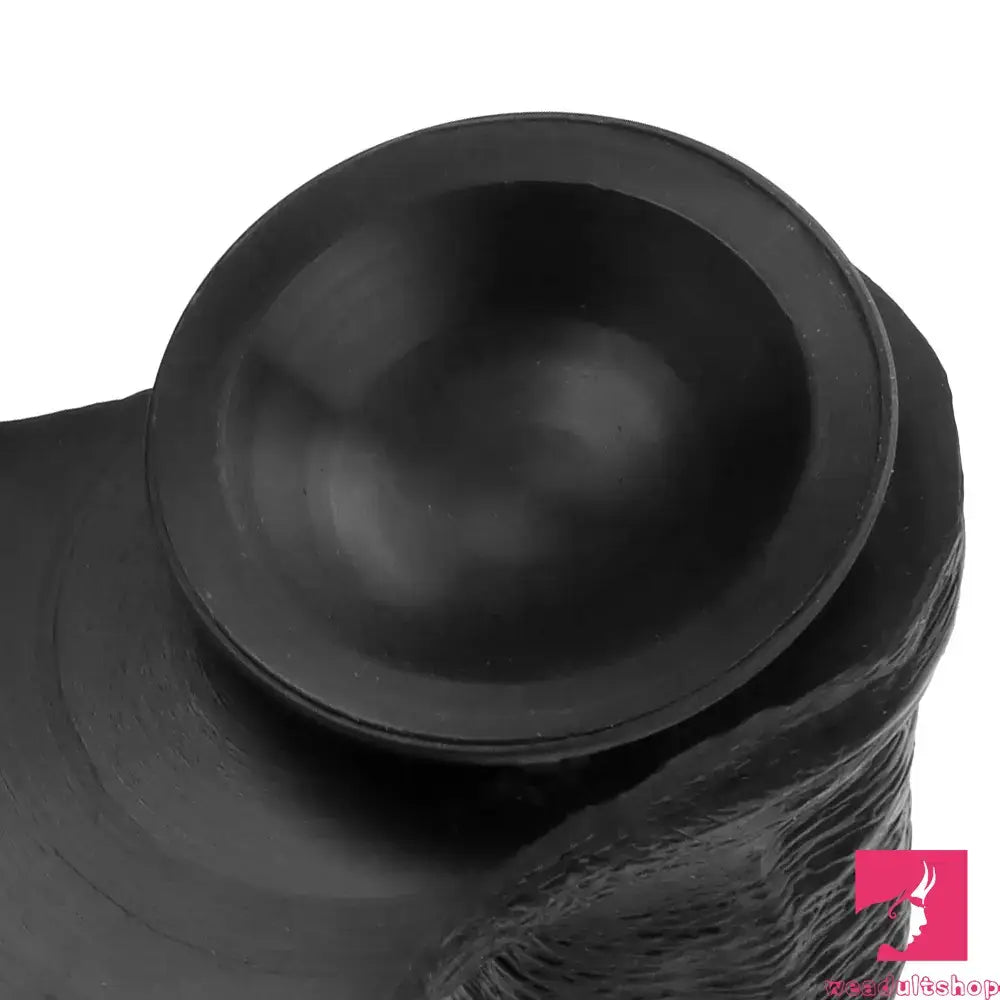 14.76in Extra Long Huge Black Soft Liquid Silicone Horse Penis Dildo