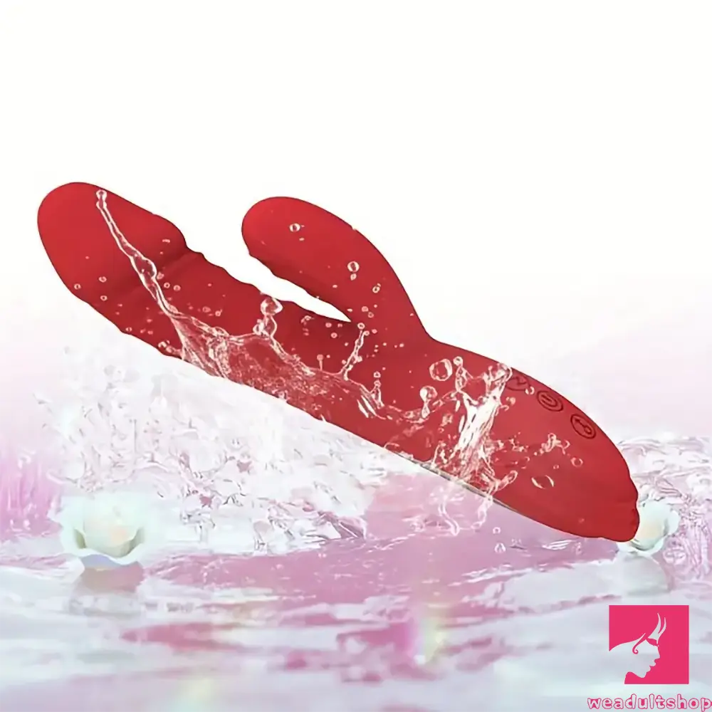 8.8in Heating Vibrating Soft Silicone Dildo Vibrator For Adult Female