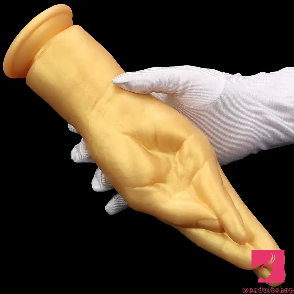 6.3in 8.66in 11.02in Gold Hands Silicone Soft Big Dildo For Fisting Toy