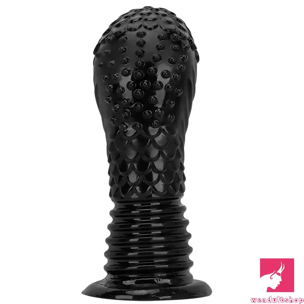 6.1in 8.46in 10.43in Fantasy Black Large Dildo Butt Plug For Fisting Orgasm