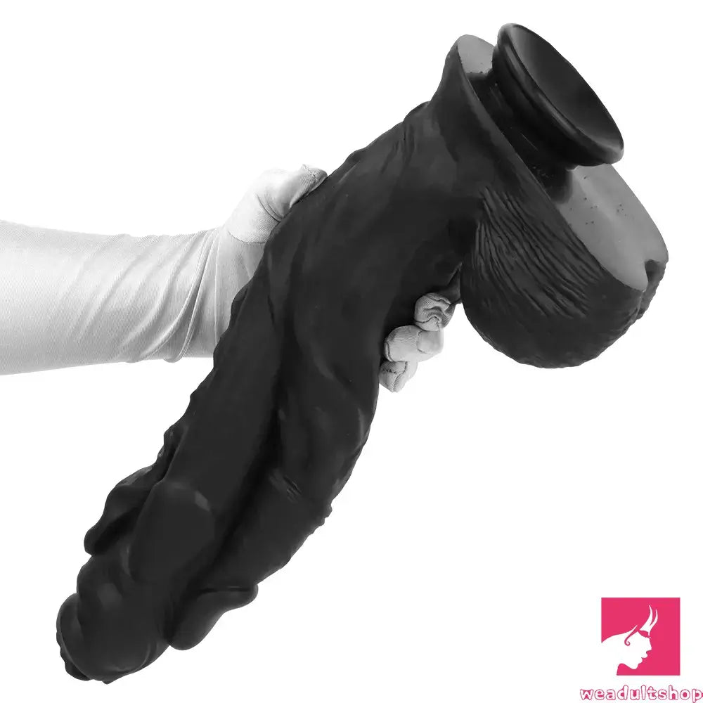 11.41in 12.6in 15in Super Big Silicone Soft Black Fantasy Love Real Dildo