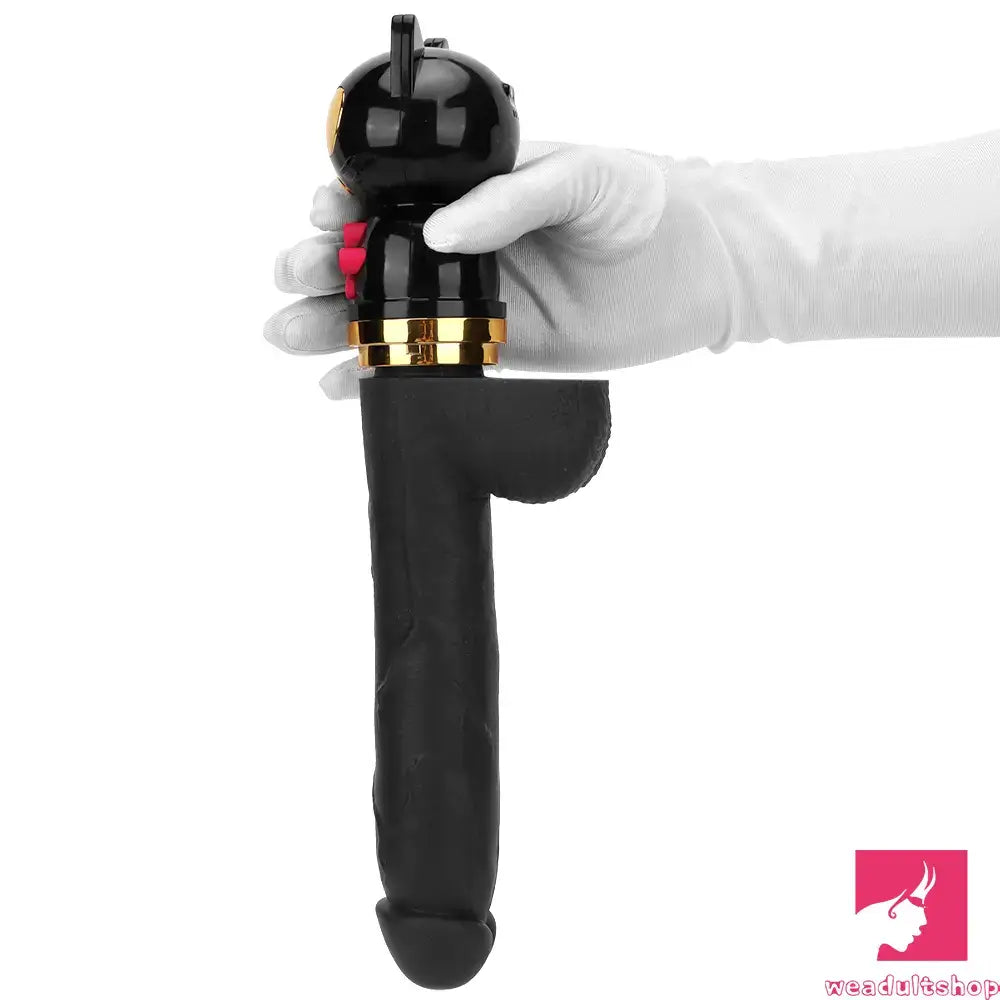7.87in Cat Heating Thrusting Vibrating Remote Dildo Gun Fucking Sex Machine