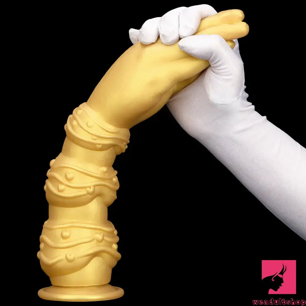 7.28in 9.84in 13.38in Premium Silicone Soft Fist Hands Big Dildo