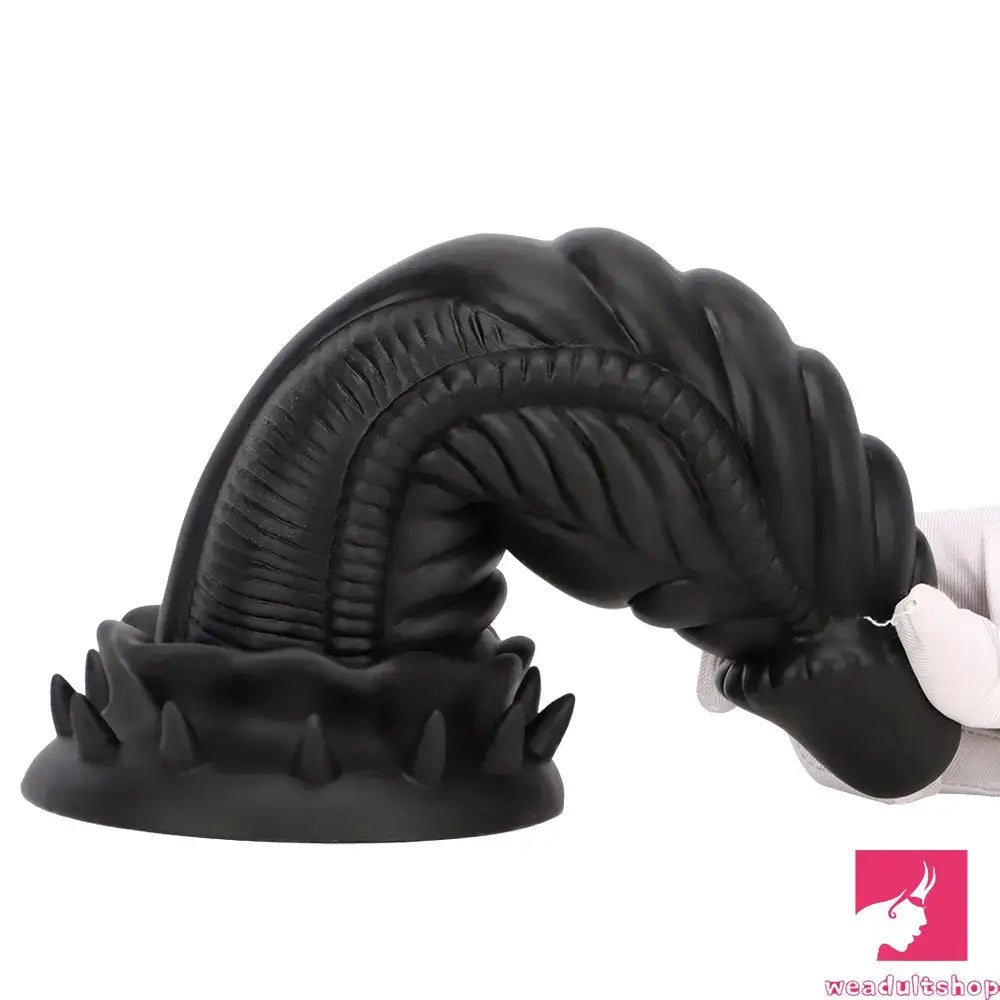 7.87in 10.43in 12.6in Fantasy Silicone Flexible Big No Eggs Dragon Dildo