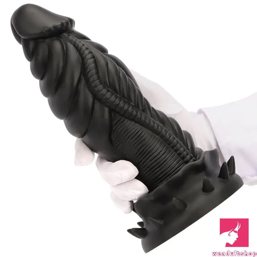 7.87in 10.43in 12.6in Fantasy Silicone Flexible Big No Eggs Dragon Dildo