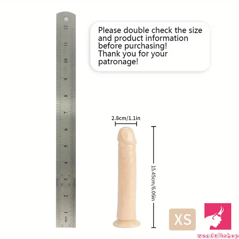6.06in - 12in TPE Unisex Real Dildo Sex Toy Masturbator Vaginal Dilator