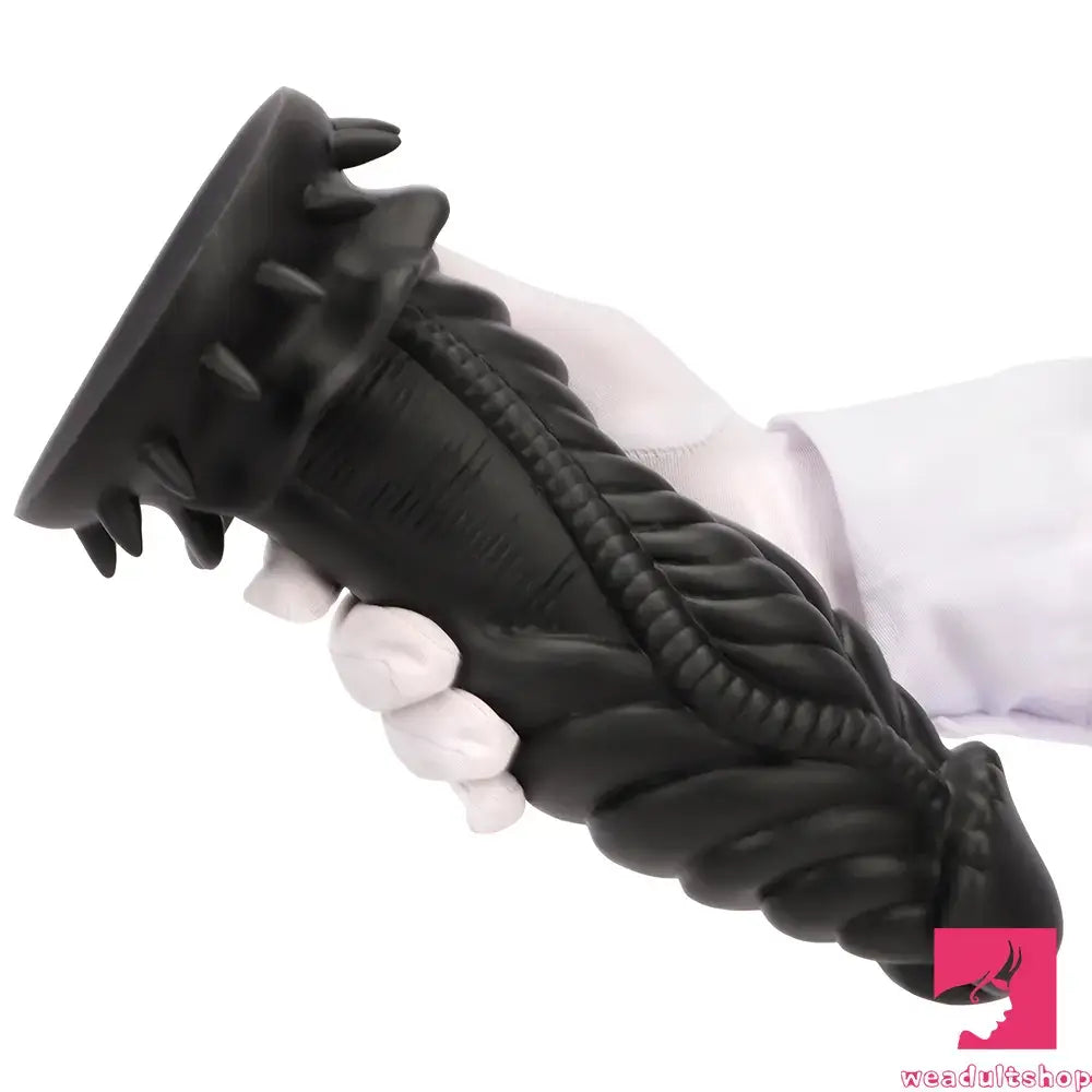 7.87in 10.43in 12.6in Fantasy Silicone Flexible Big No Eggs Dragon Dildo