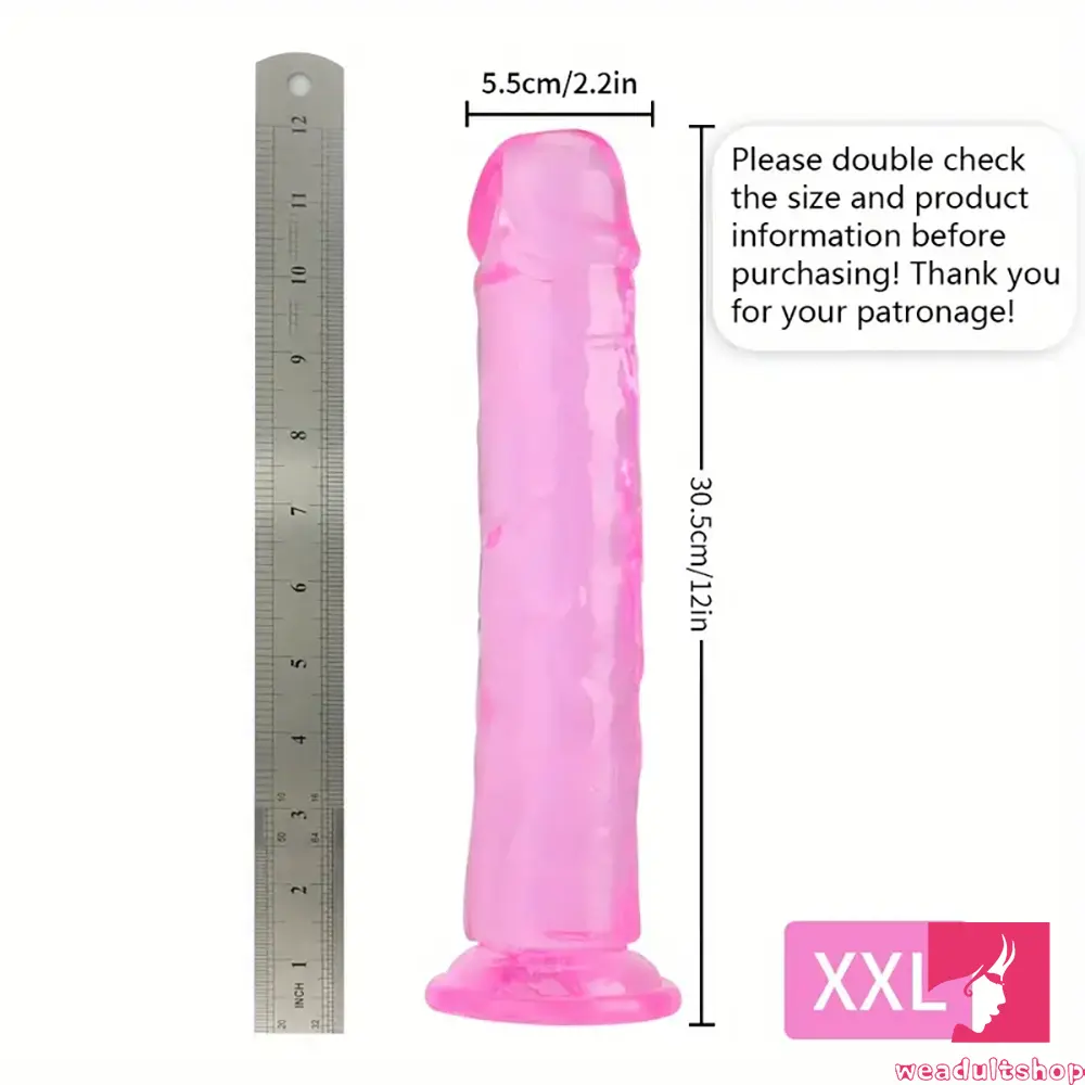 6.06in - 12in TPE Unisex Real Dildo Sex Toy Masturbator Vaginal Dilator