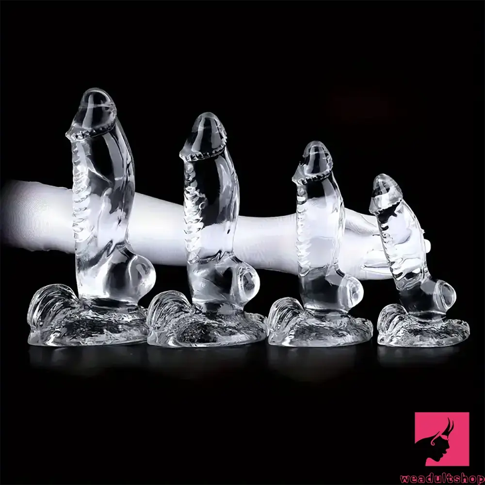 7.87in 8.86in 10.43in 11.22in Clear Soft Big Dildo For Women Adult Toy