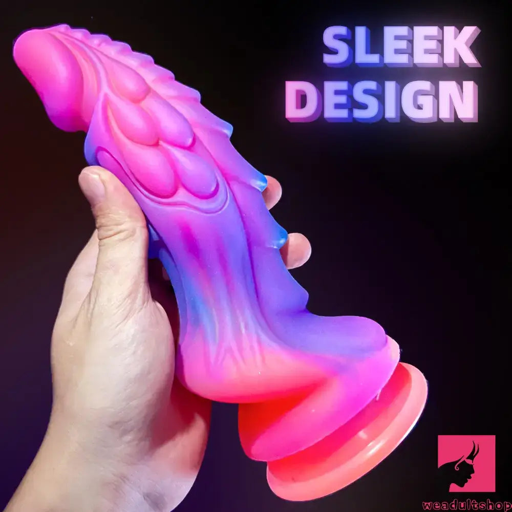 8.46in Colored Luminous Silicone Big Soft Dildo For Female Male Orgasm