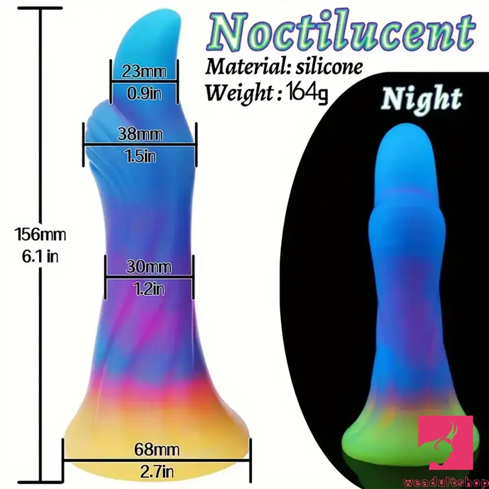 6in 6.1in 6.7in 7.1in Soft Silicone Luminous Monster Anal Male Dildo