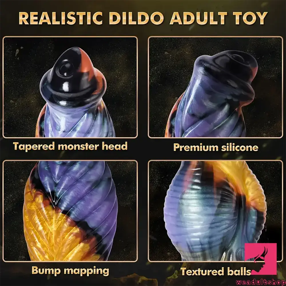 10.23in Silicone Telescopic APP Control Monster Vibrating Real Dildo